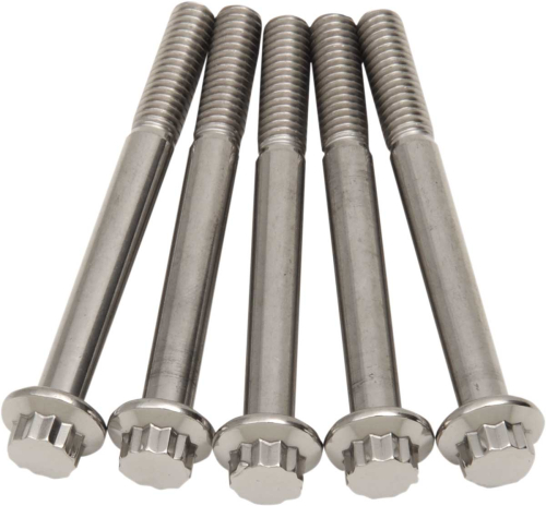 Diamond Engineering - Diamond Engineering 12-Point Stainless Steel Coarse Thread Bolt Refill Packs - 5/16in.-18 x 3in. - TC0530HP-5