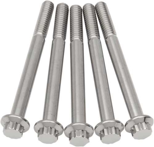 Diamond Engineering - Diamond Engineering 12-Point Stainless Steel Coarse Thread Bolt Refill Packs - 5/16in.-18 x 3 1/4in. - TC0532HP-5