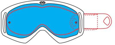 Dragon Alliance - Dragon Alliance Replacement Tear Offs for MDX Snow Goggles - 10 Pack - 722-0502