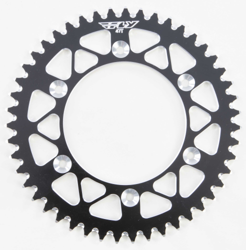 Fly Racing - Fly Racing Aluminum Rear Sprocket - Black - 47T - 225-47 BLK
