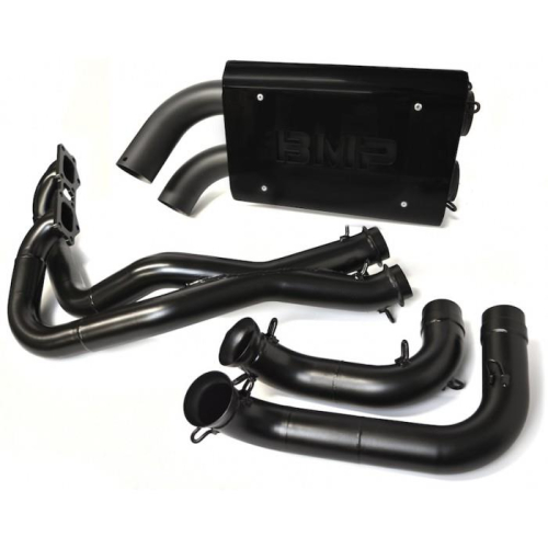 BikeMan Performance - BikeMan Performance X-Pipe Full System - Ceramic Black - 08-312-CB