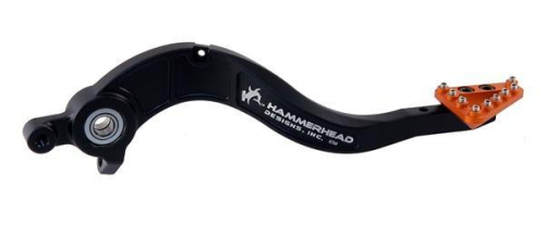 Hammerhead Designs - Hammerhead Designs Rear Brake Pedal Lever Kit - Standard Aluminum Brake Tip - Orange - 02-0563-21-40
