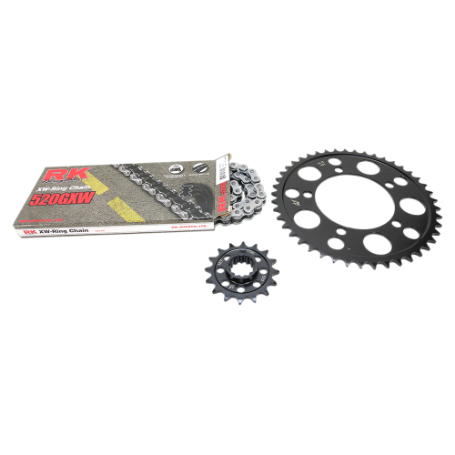 RK - RK Quick Acceleration Chain Kit with Steel Sprocket - Natural - 9101-129P