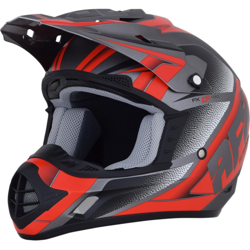 AFX - AFX FX-17 Force Helmet - 0110-5203 - Gray/Red - Small