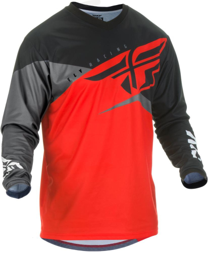 Fly Racing - Fly Racing F-16 Youth Jersey - 372-922YL - Red/Black/Gray - Large