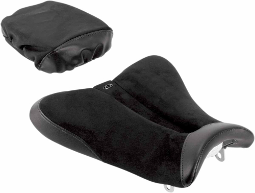 Saddlemen - Saddlemen Gel-Channel Sport One-Piece Solo Seat with Rear Cover - 0810-0811