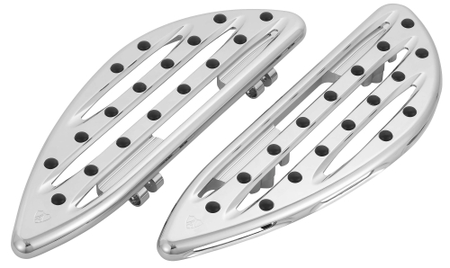 Arlen Ness - Arlen Ness Driver Floorboard - Deep Cut - Chrome - I1360