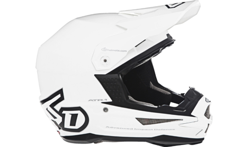 6D - 6D ATR-1 Solid Helmet - 10-3726 - Gloss White - Medium