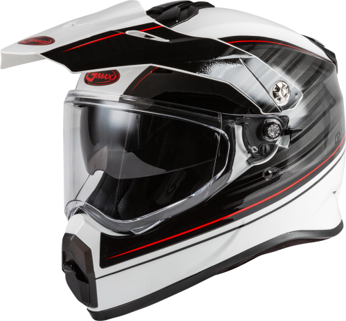 G-Max - G-Max AT-21 Raley Helmet - G1211013 - White/Gray/Red - X-Small