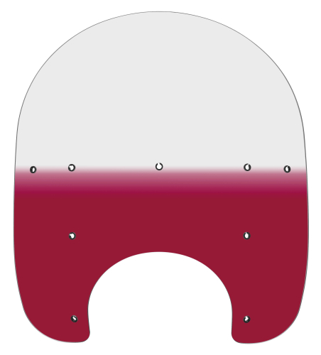 Memphis Shades - Memphis Shades OEM Replacement Windshield - 17in. - Gradient Ruby - MEP6222
