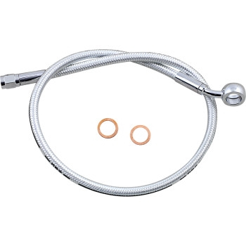 Magnum - Magnum Sterling Chromite II Designer Series ABS Front Upper Brake Line - 12mm.35deg. Banjo - 24in. - AS378124