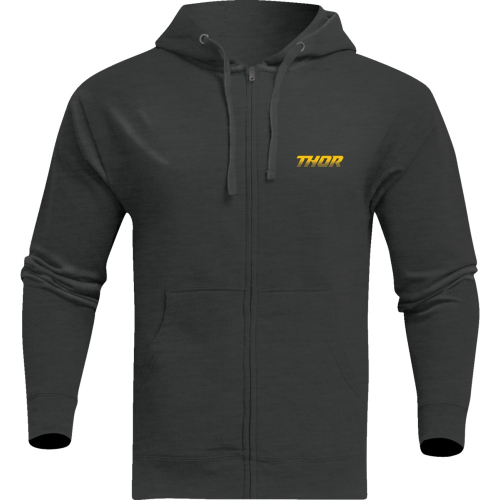 Thor - Thor Formula Zip-Up Fleece Sweatshirt - 3050-6665 - Charcoal Heather - Large