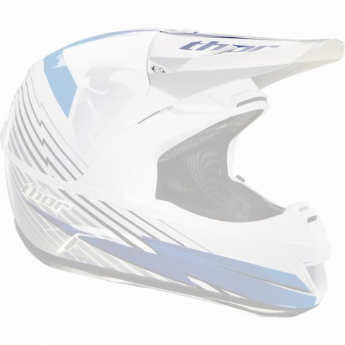 Thor - Thor Helmet Visor Kit for Force 2011 - Live Wire Blue - 0132-0546