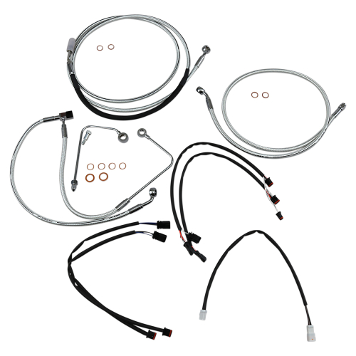 Magnum - Magnum Sterling Chromite II Handlebar Installation Kit for 15-17in. Ape - 387822