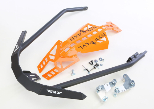 Skinz Protective Gear - Skinz Protective Gear Front Aluminum Bumper - Black/Orange - NXPFB225-ORG