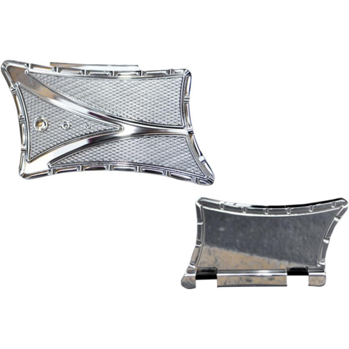Trask Performance - Trask Performance V-Line Passenger Floorboards - Chrome - TM-2048