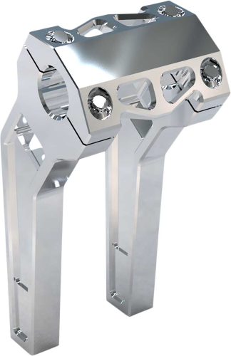 LA Choppers - LA Choppers 1.25in. Pullback Riser Kit - 8in. - Raw Aluminum - LA-7481-08R
