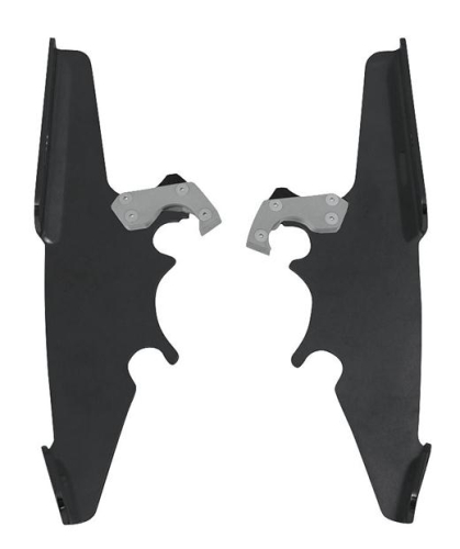 Memphis Shades - Memphis Shades Plates-Only Kit for Changing Fats/Slim to Sportshield - Black - MEB8817