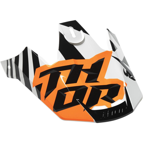 Thor - Thor Visor Kit for Verge Dazz Helmet - Orange/White - 0132-1003