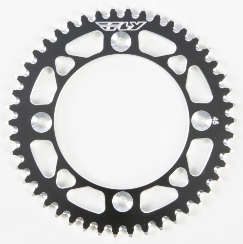 Fly Racing - Fly Racing Aluminum Rear Sprocket - Black - 46T - 314-46 BLK