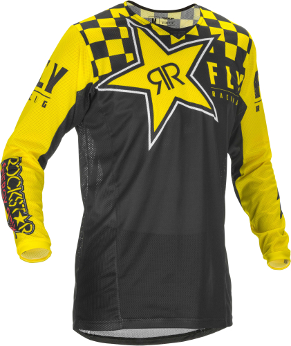 Fly Racing - Fly Racing Kinetic Mesh Rockstar Jersey - 374-318M - Rockstar Black/Red/Yellow - Medium