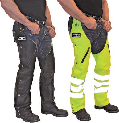 Missing Link - Missing Link D.O.C. Reversible Chaps - RHCLG3 - Black/Hi-Viz Green - 3XL