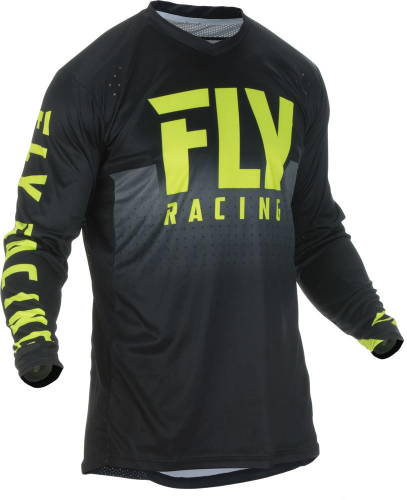 Fly Racing - Fly Racing Lite Hydrogen Jersey - 372-720M - Black/Hi-Vis - Medium