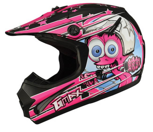 G-Max - G-Max GM46.2 Superstar Youth Helmet - G3465402 TC-14 - Superstar Black/Pink - Large