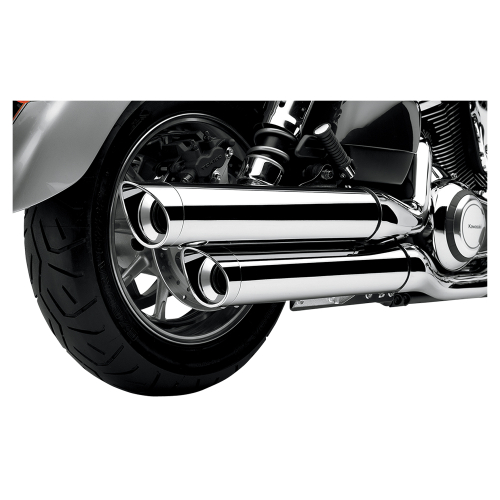 Cobra - Cobra Touring Muffler Slip-Ons - Billet Tips - 4225