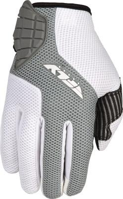 Fly Racing - Fly Racing CoolPro Gloves - 476-4017-6 - White/Silver - 3XL