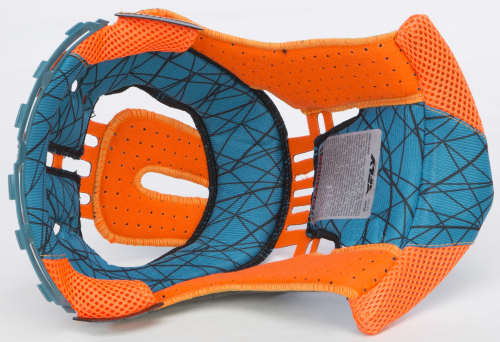 Fly Racing - Fly Racing Liner for 2015 & Newer Formula Helmets - Teal/Orange - Md (14mm) - 73-4706M