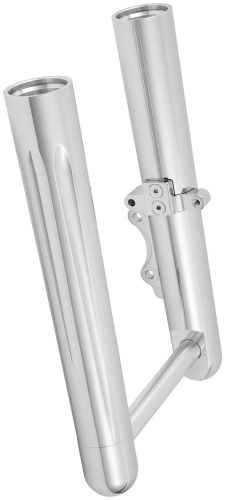 Arlen Ness - Arlen Ness Hot Legs Single Disc Fork Leg Set - Deep Cut - Chrome - 06-562