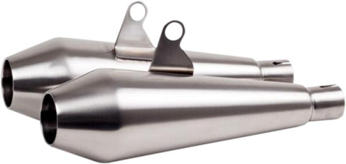 British Customs - British Customs Shorty Predator Pro Muffler - Polished - BC902-112-BR