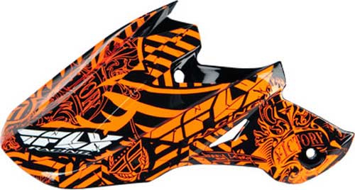 Fly Racing - Fly Racing Visor for F2 Carbon Helmets - Orange - FLY F2 VISOR ORANGE