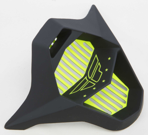 Fly Racing - Fly Racing Mouthpiece for Kinetic Block Out Helmets - Matte Black/Hi-Vis - 73-3104