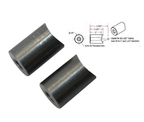 TC Bros - TC Bros Coped Bungs - 5/16-18 Threaded - 1in. Long - 104-0068