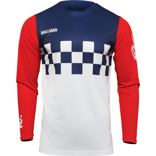 Thor - Thor Hallman Differ Cheq Jersey - 2910-6579 - White/Red/Blue - Large