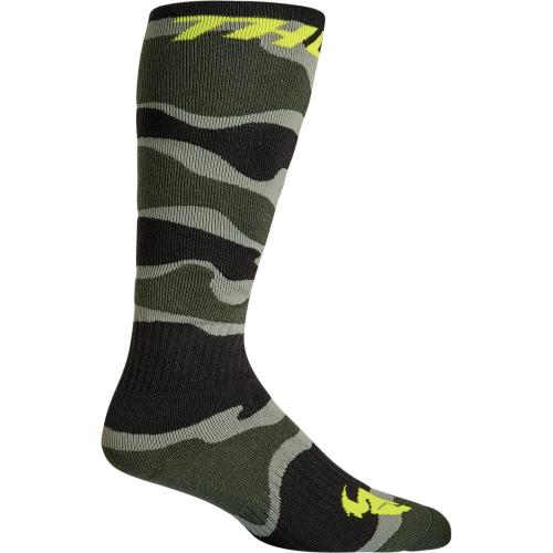 Thor - Thor Mx Camo Socks - 3431-0672 - Camo/Green/Acid - Lg-XL