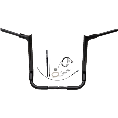 Fat Baggers, Inc. - Fat Baggers, Inc. 1-1/2in. EZ Install Pointed Top Handlebar Kit - Black - 819016-B