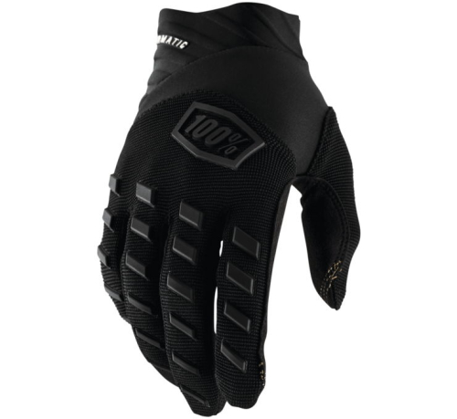100% - 100% Airmatic Youth Gloves - 10001-00000 - Black/Charcoal - Small