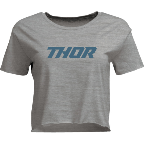 Thor - Thor Womens Corp Crop Top - 3031-4308 - Heather Gray - Small