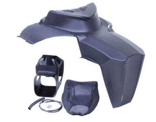 Skinz Protective Gear - Skinz Protective Gear Composite Lightweight Hood, Air Intake and Headlight Delete Kit - ACMF275-BK