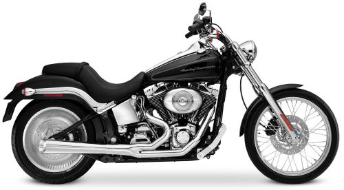 SuperTrapp - SuperTrapp 2-Into-1 Supermeg Exhaust System - Chrome - 128-71574