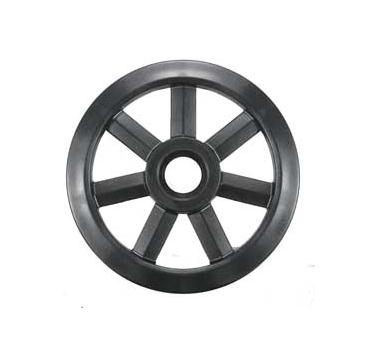WPS - WPS Composite Wheel - 8in. Seven Spoke with 25mm Bearing - BLACK 8 25MM