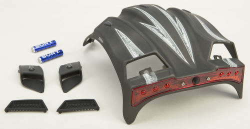 G-Max - G-Max LED Top Vent for GM68 Helmet - Flat Silver Crusader - G999997