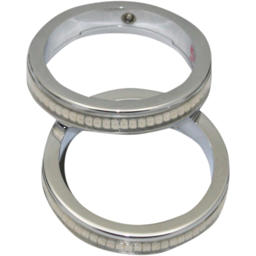 Custom Dynamics - Custom Dynamics LED Wrap-Around Turn Signals - 43mm - Chrome/Smoke Lens - WA43-CS