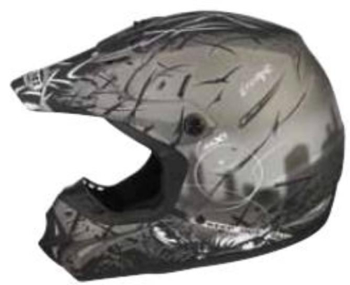 G-Max - G-Max Visor for GM46X-1 Escape Graphic Helmet - XS-Sm - Flat Dark Silver - G980291