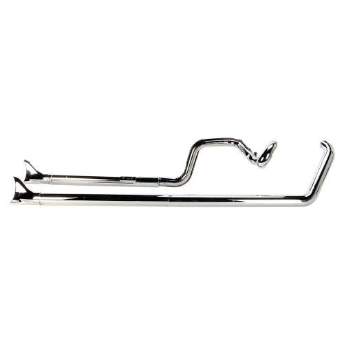 Cobra - Cobra Softail Dual Exhaust System with Fishtal Tips - 6988