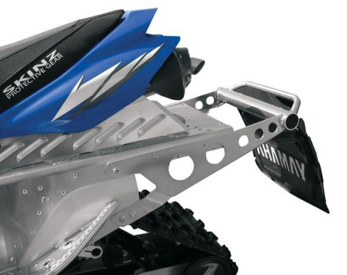 Skinz Protective Gear - Skinz Protective Gear Rear Aluminum Bumper - Polished - YNRB660-AL