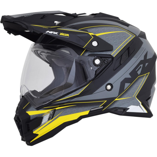 AFX - AFX FX-41DS Eiger Helmet - 0110-5360 - Frost Gray/Neon Yellow - Small